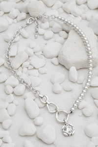 Liverpool Crystal Pewter Necklace