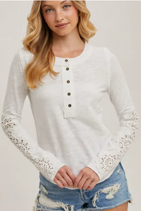 Parker Crochet Sleeve Top