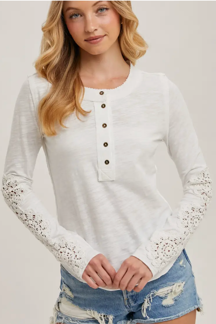 Parker Crochet Sleeve Top