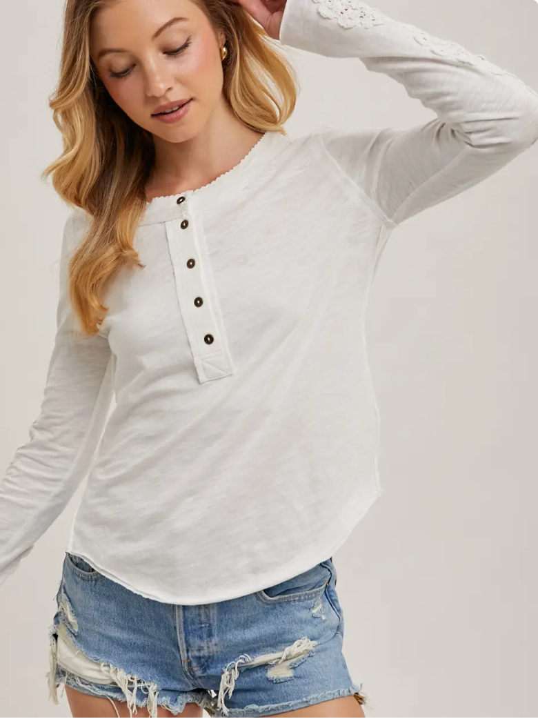 Parker Crochet Sleeve Top