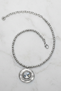 What Goes Around Pewter Necklace