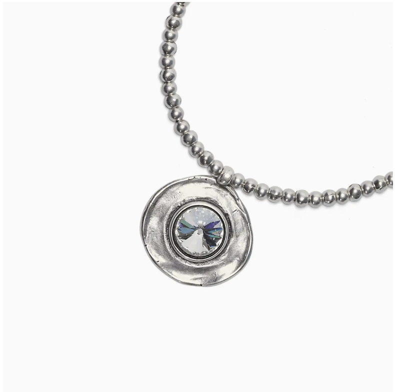 What Goes Around Pewter Necklace