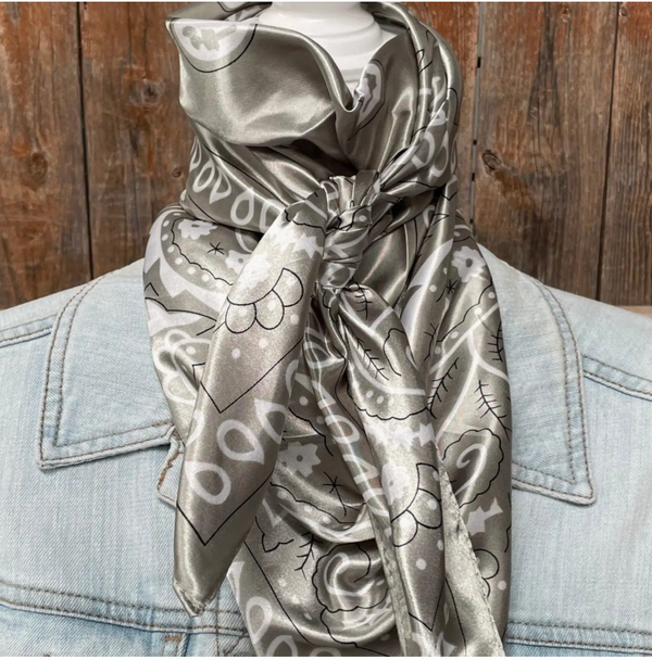 Paisley Wild Rag | Sage & White