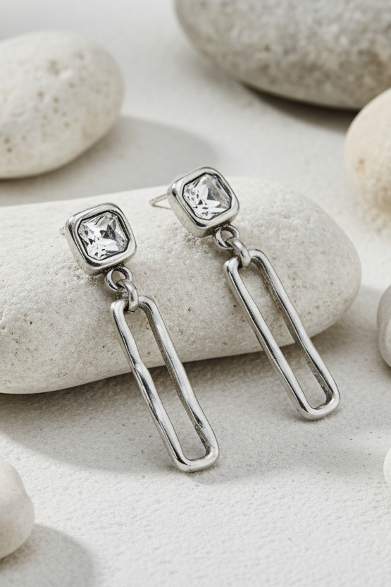 Ziggy Pewter Earrings