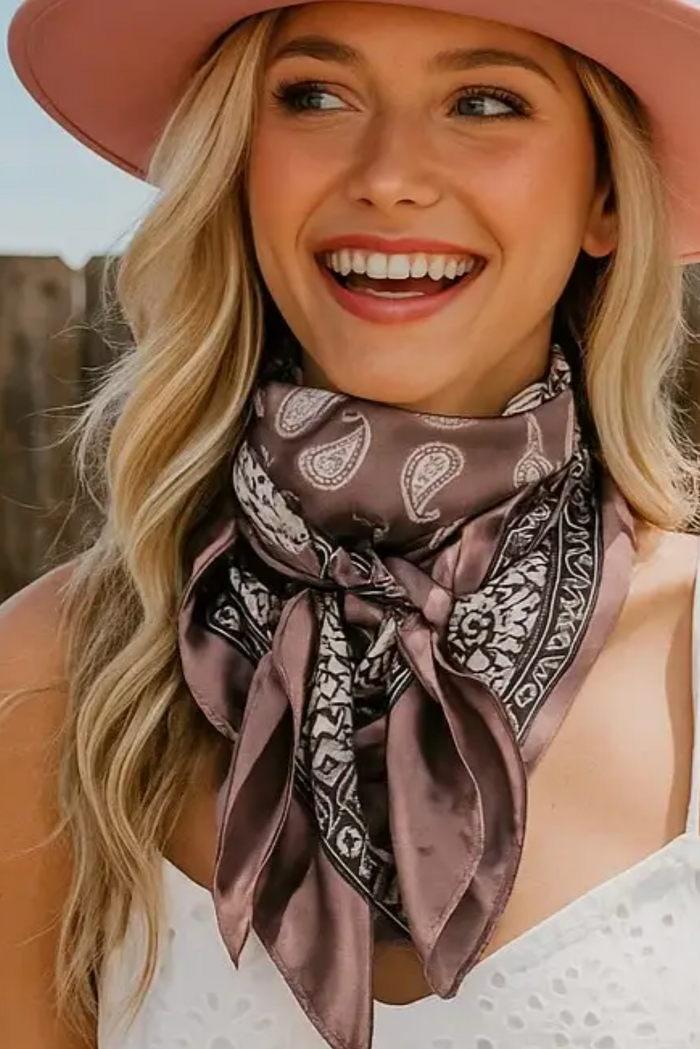 Paisley Wild Rag | Coffee