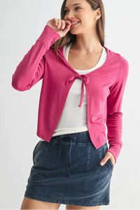 Ballet Tie Front Cardigan