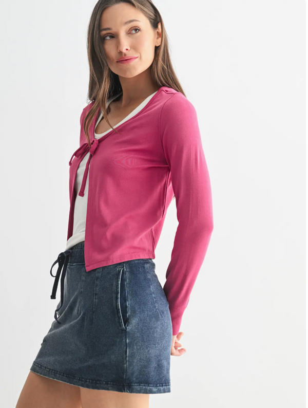 Ballet Tie Front Cardigan
