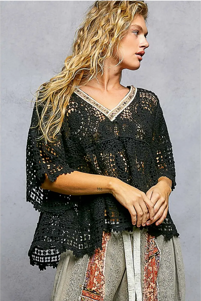 Raleigh Crochet Top