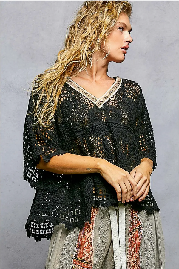 Raleigh Crochet Top