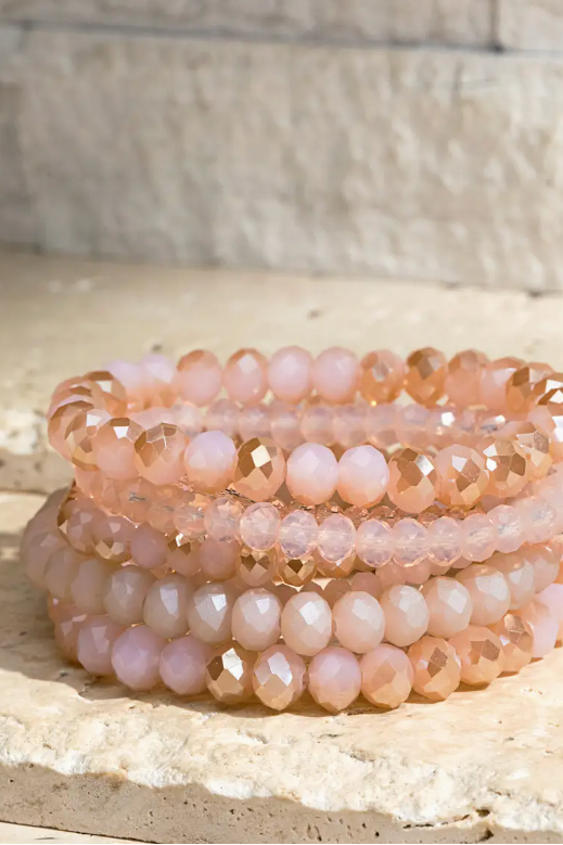 Glorious Bracelet Stack - Pink