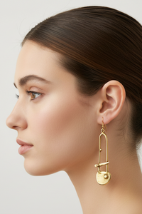 Juliet Gold Pewter Earrings