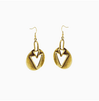 Bellamy Gold Pewter Earrings