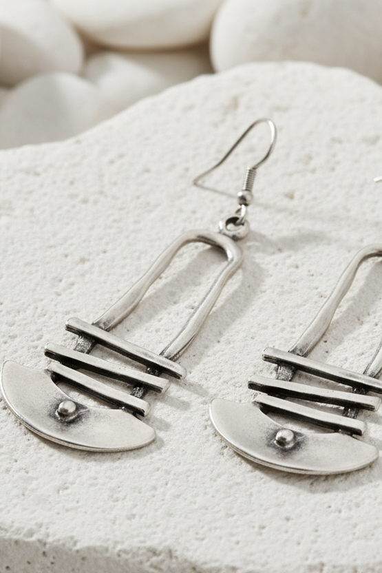 Rikki Pewter Earrings