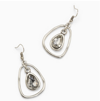 Fade Away Pewter Earrings