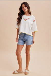 Bloom Stitched Top