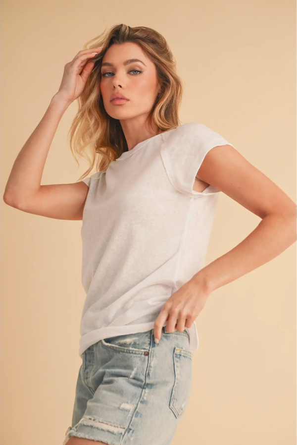 Ivy Relaxed Tee - White