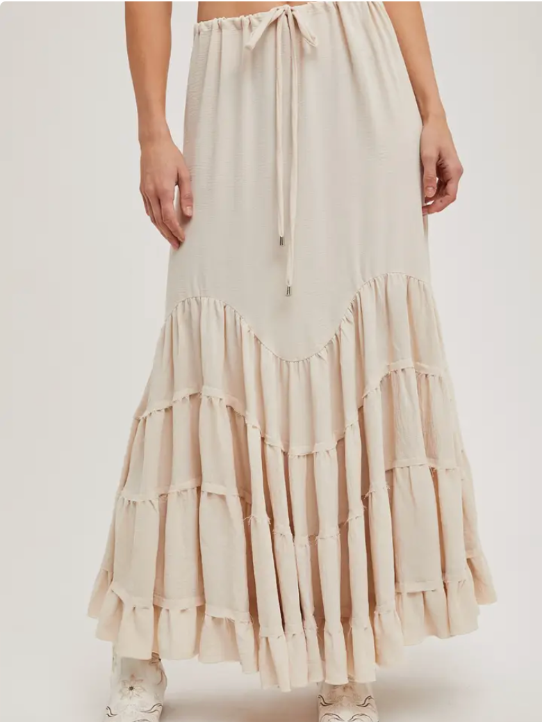 Ruffled Maxi Skirt