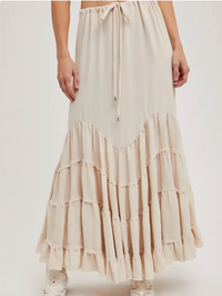 Ruffled Maxi Skirt