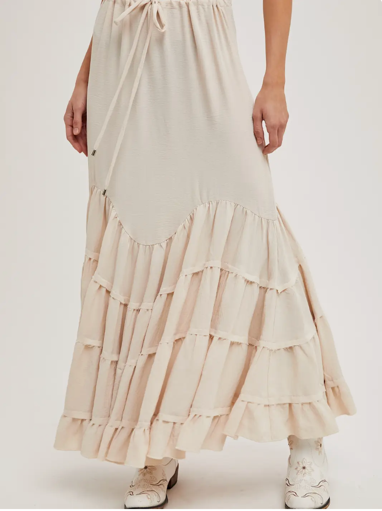 Ruffled Maxi Skirt