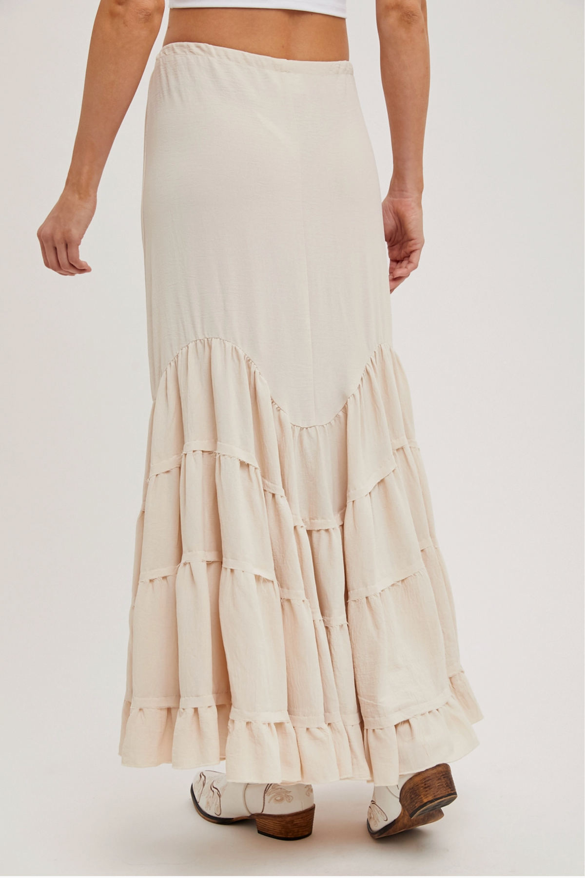Ruffled Maxi Skirt