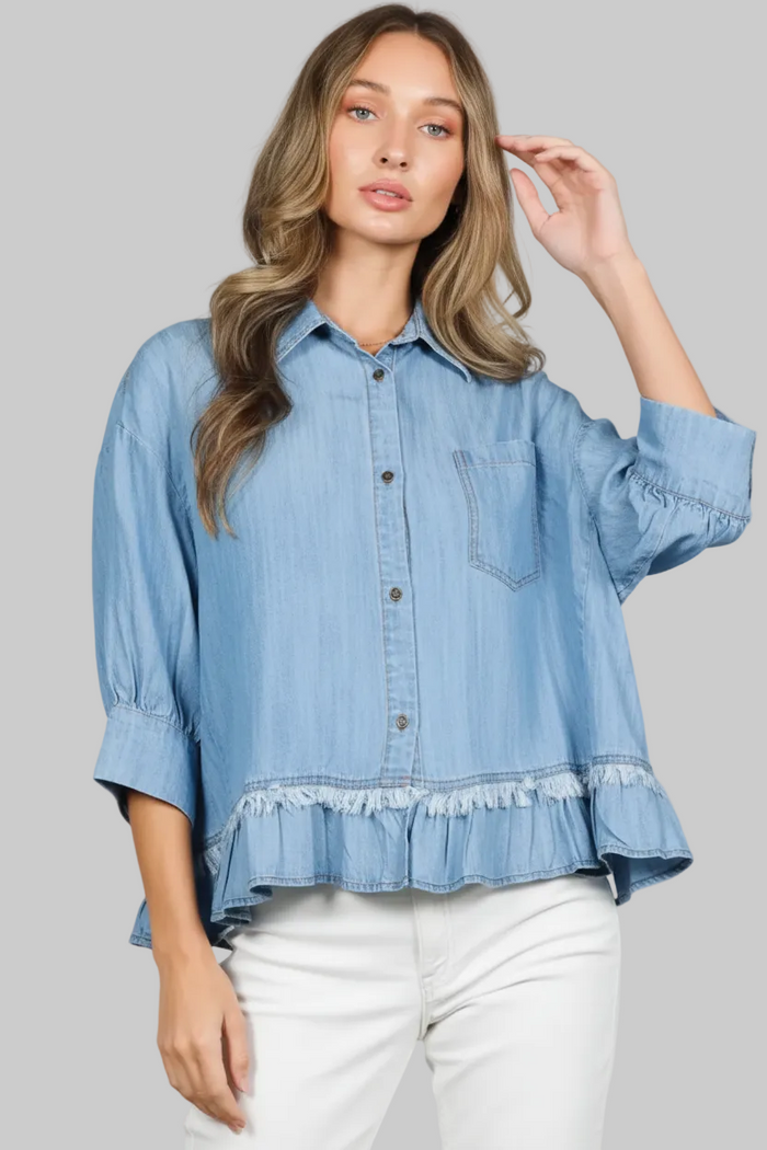 Parker Chambray Top