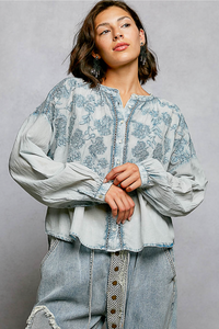 La Vida Embroidered Top