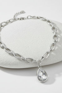 Pewter Queen Bee Necklace