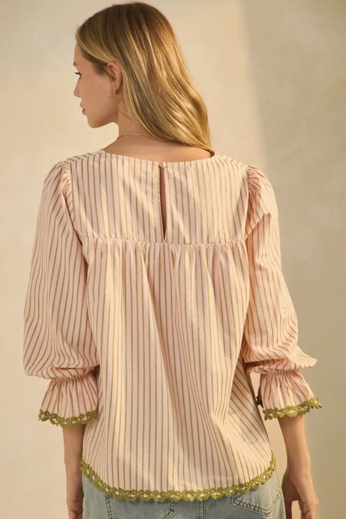 Sangria Striped Blouse | Arrival 3/14