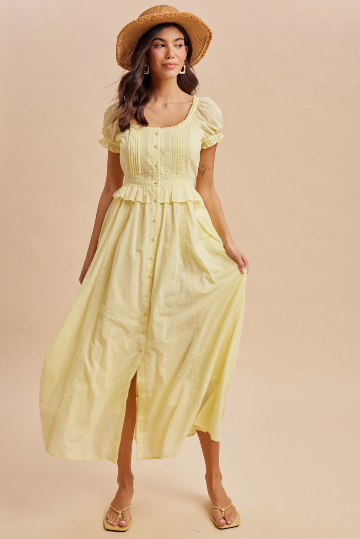 Pricilla Swiss Dot Dress