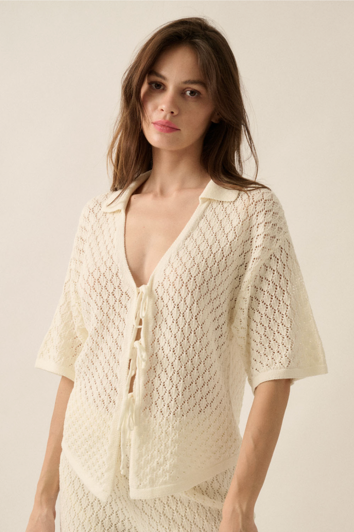 Casanova Tie-Front Top