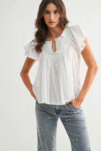 Odessa Flutter Sleeve Top