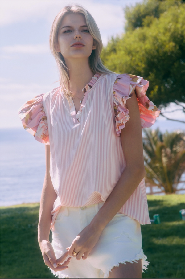 Happy Hour Pinstripe Top