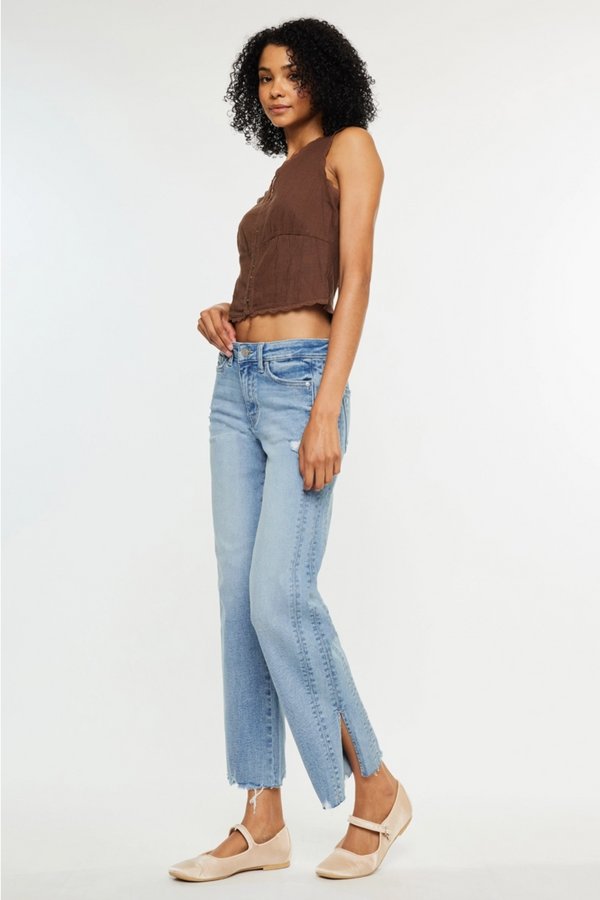 Side Split Midrise Jean