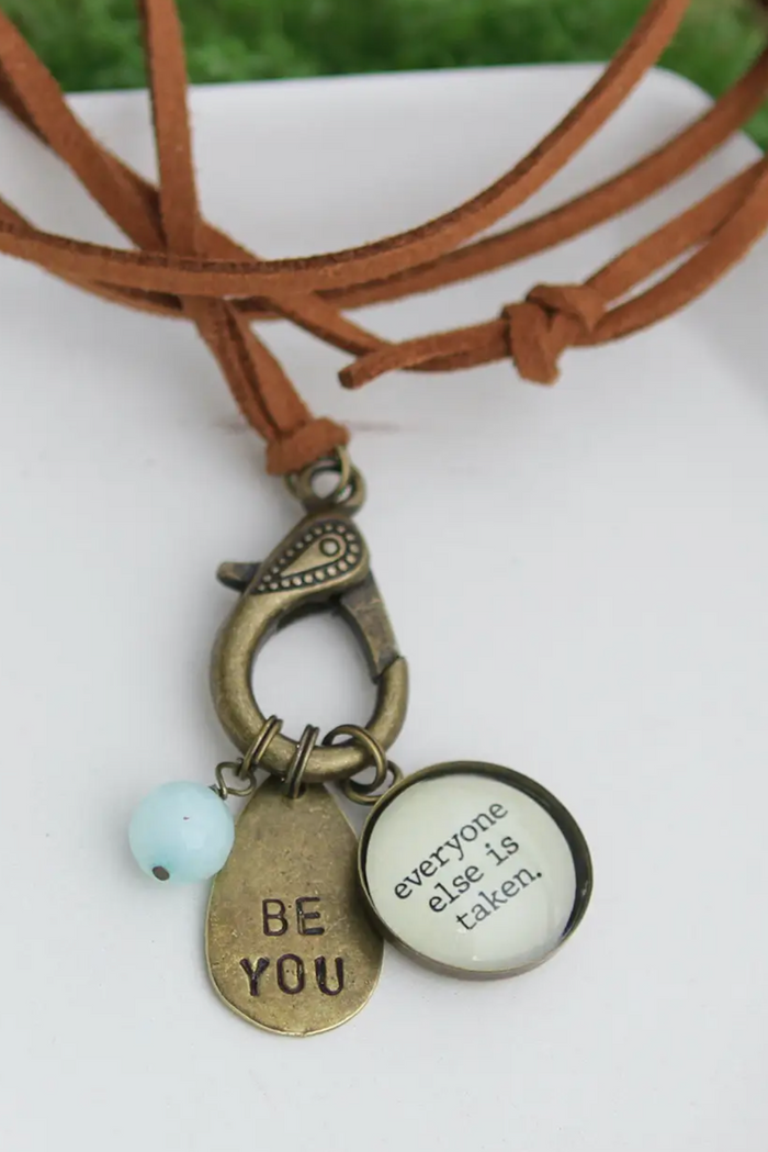 Be You Hand Stamped Necklace