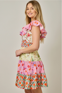 Sammy Mixed Print Dress