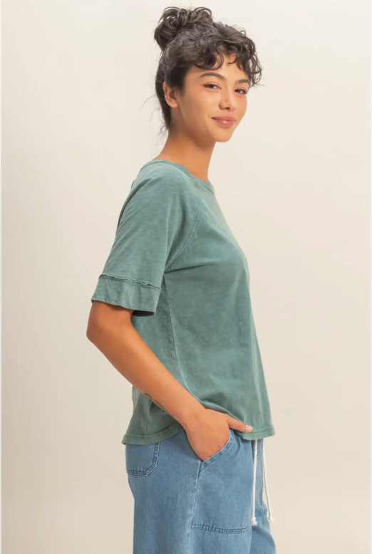 Everyday Raglan Tee - Teal