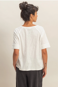 Everyday Raglan Tee - White