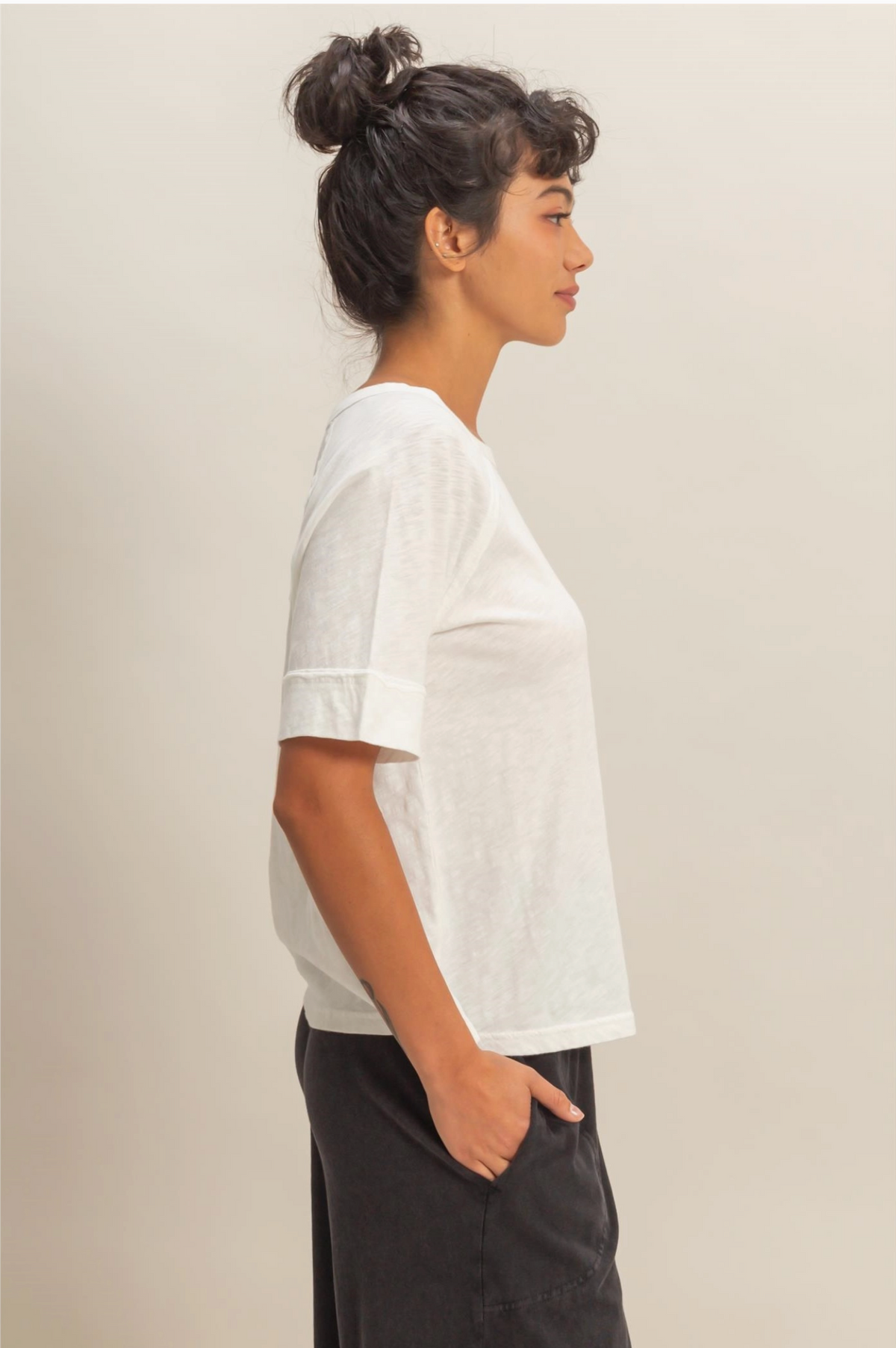 Everyday Raglan Tee - White