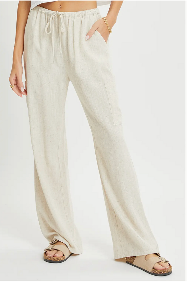 Effortless Linen Blend  Pant