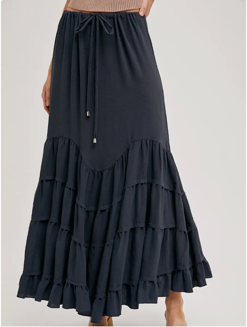 Ruffled Maxi Skirt