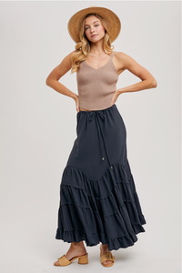 Ruffled Maxi Skirt