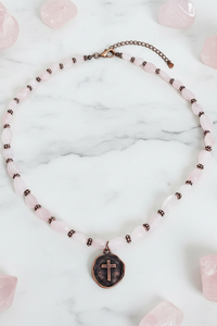 Rosella Collection Copper Cross Charm Necklace | Arrival 4/29
