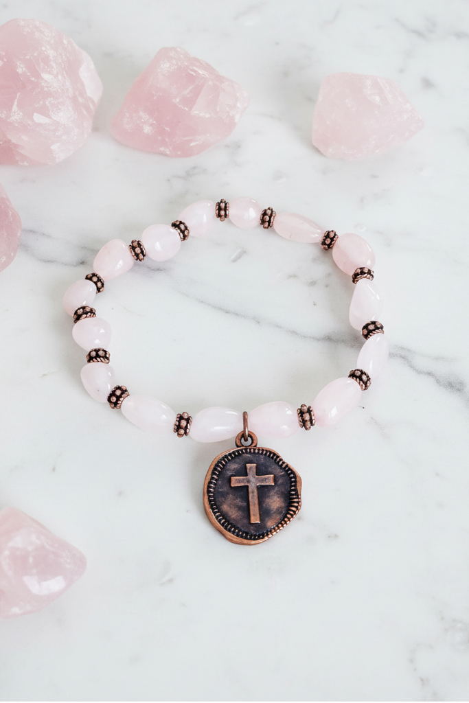 Rosella Collection Copper Cross Charm Bracelet | Arrival 4/29