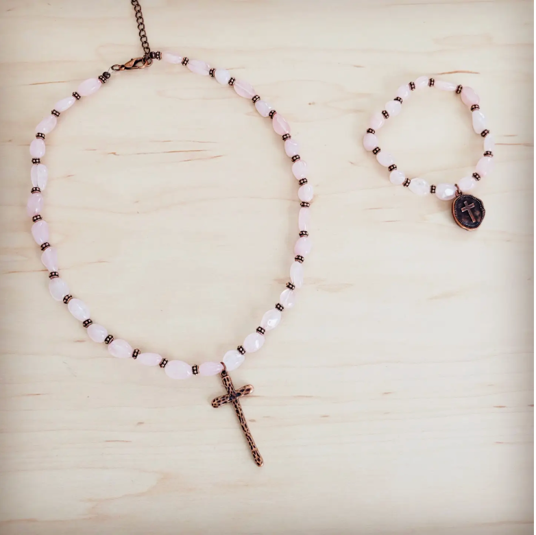 Rosella Collection Copper Cross Charm Bracelet | Arrival 4/29