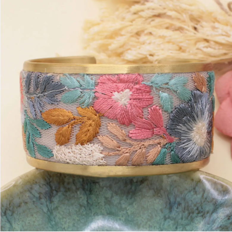 Bloom Embroidered Earrings