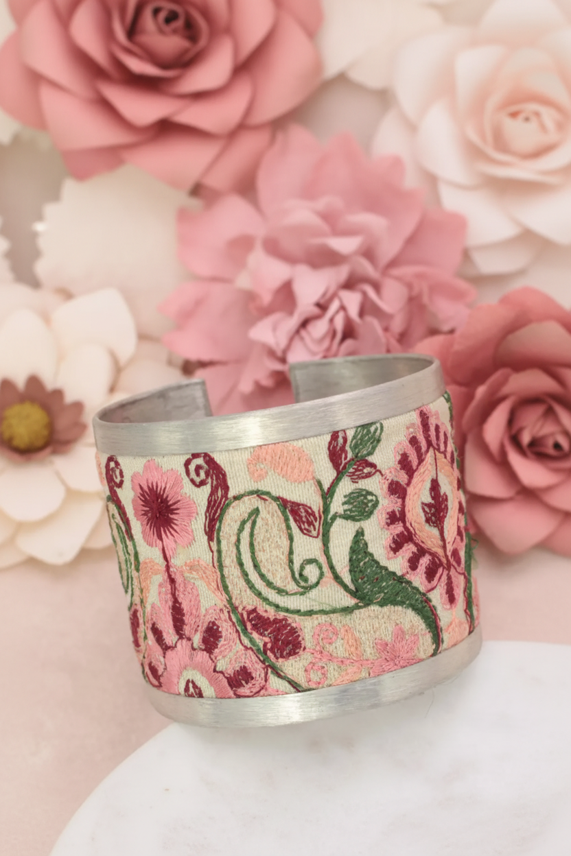 Isabella Embroidered Cuff Bracelet