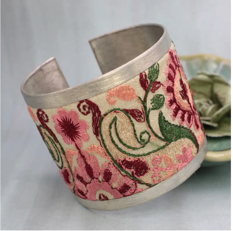 Isabella Embroidered Earrings
