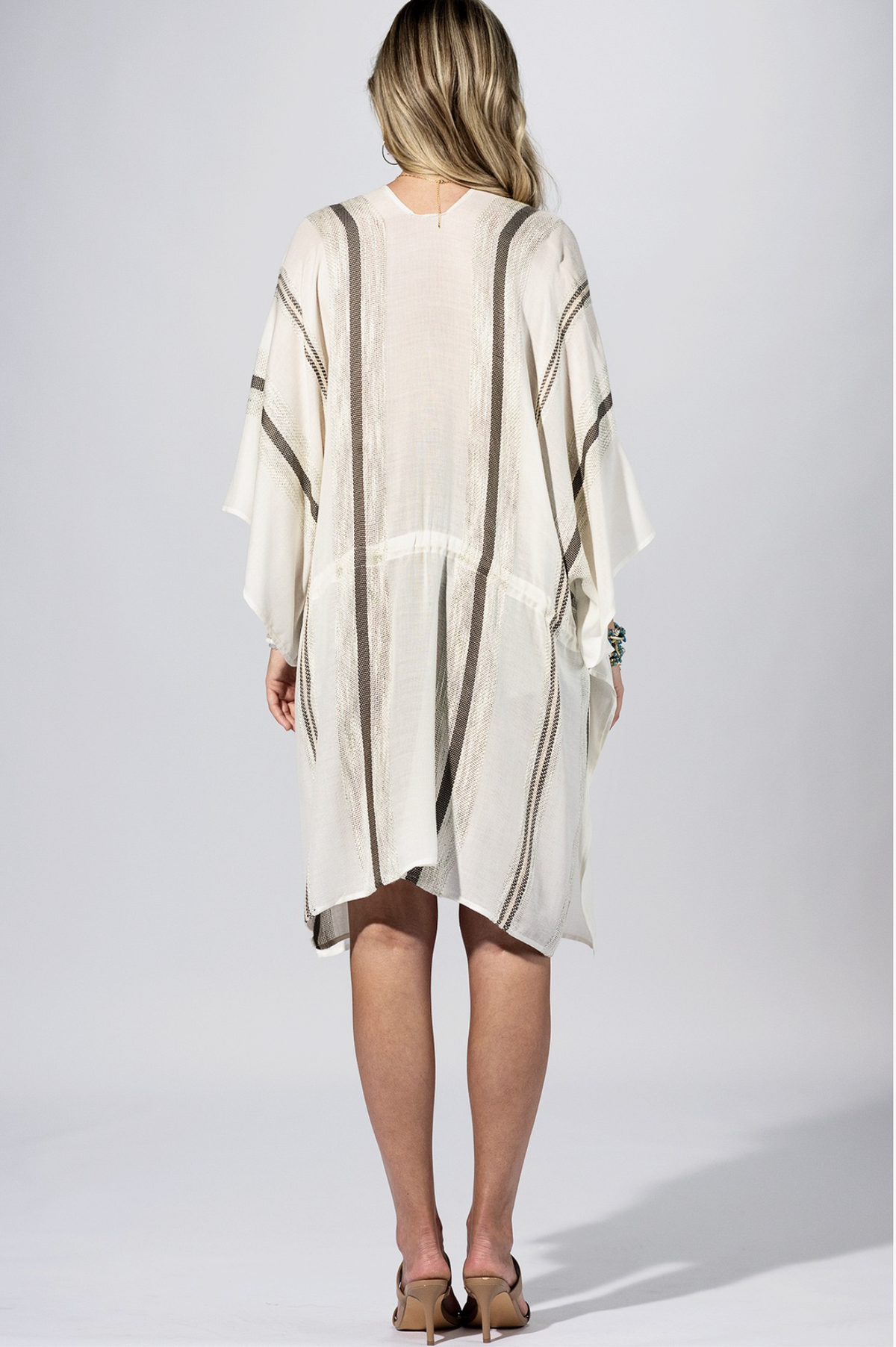 Halo Striped Kimono
