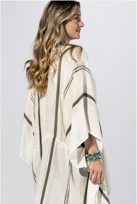 Halo Striped Kimono