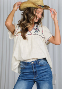 Quincy Embroidered Top | Arrival 5/19